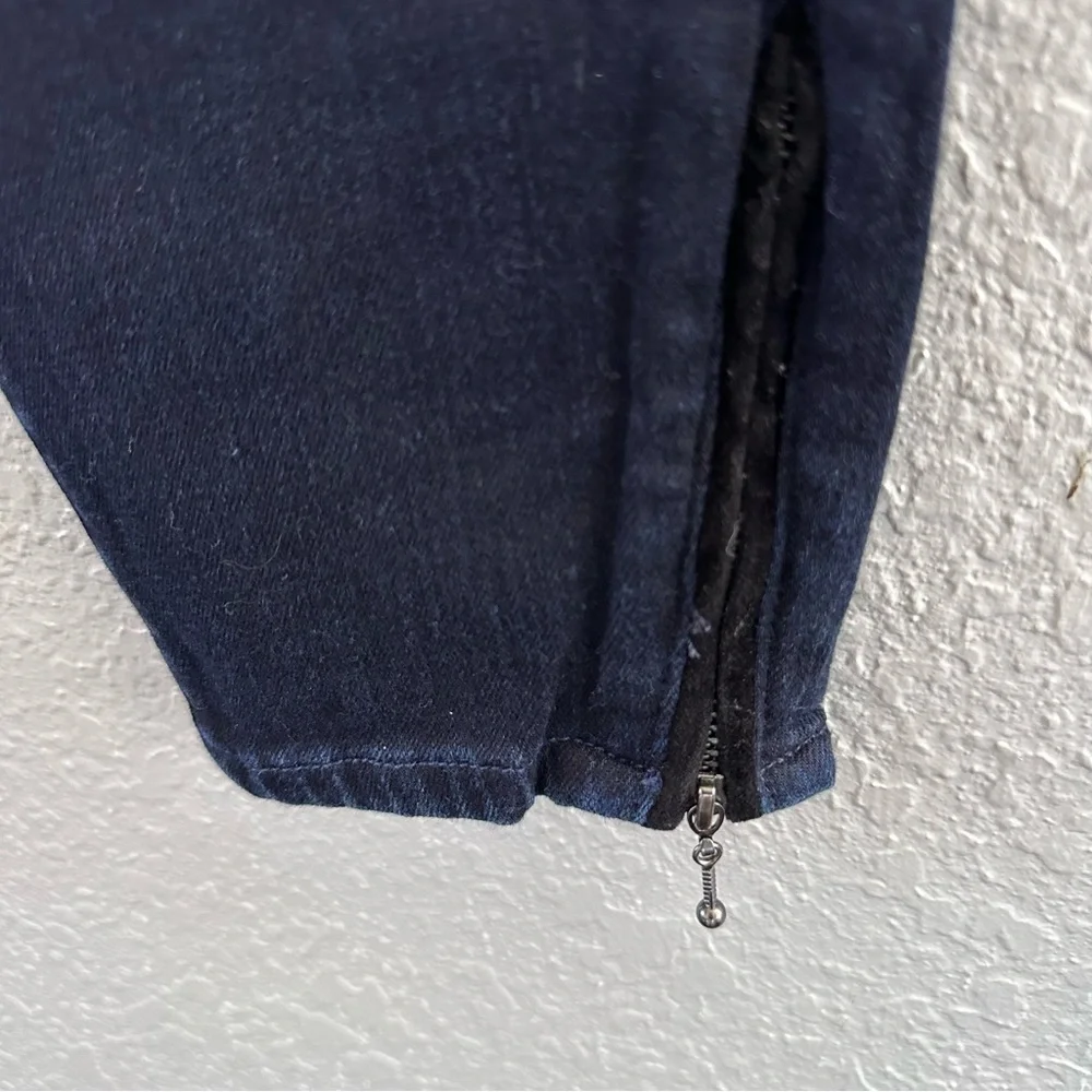 PAIGE Jane Zip Dark Wash Skinny Jeans Size 31 Ankle Zip